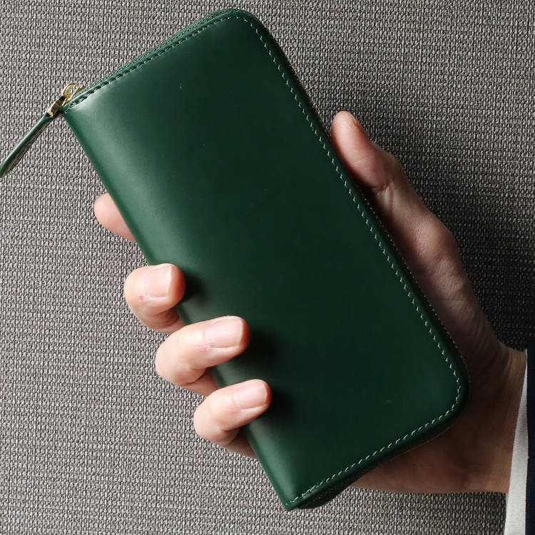 楽天市場】【10%offクーポン】メンズ 長財布 コードバン ラウンド