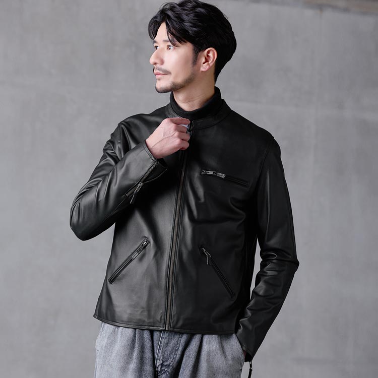 楽天市場】【10%offクーポン】レザージャケット メンズ 本革