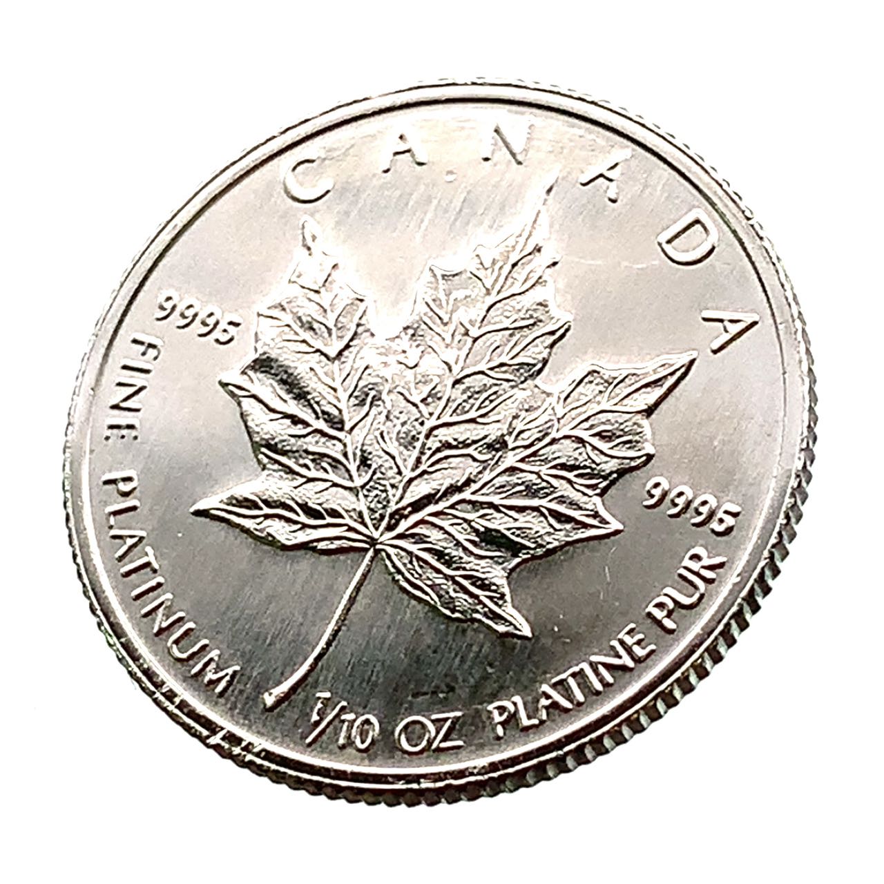 楽天市場】メイプルリーフ プラチナ貨 1992年 3.1g 1/10オンス PT999