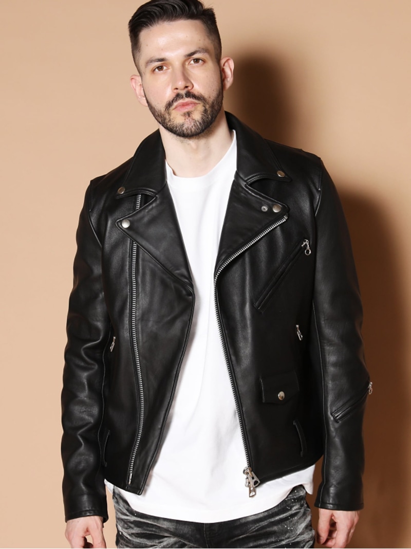 JACK ROSE◇シングルライダースジャケット/5/羊革 JACKROSE ジャック