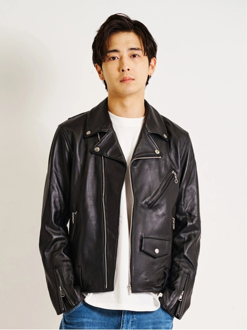 楽天市場】【SALE／40%OFF】(M)JACKROSE/JE 22.21 LAMB LEATHER DOUBLE