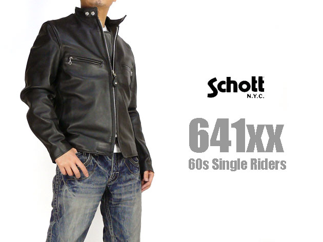 楽天市場】Schott ショット 641XX 60's SINGLE RIDERS シングル