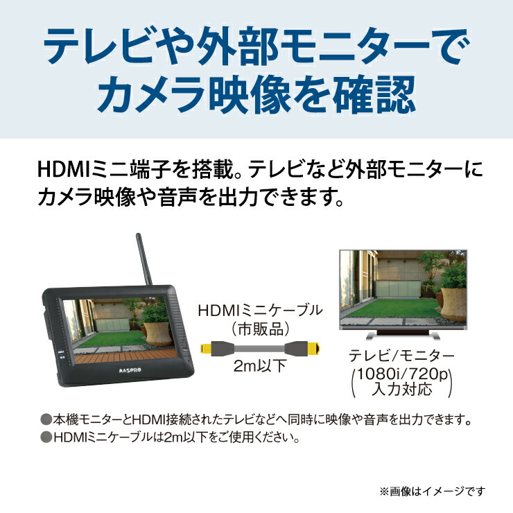 楽天市場】モニター(7インチ)・ワイヤレスHDカメラセット センサー