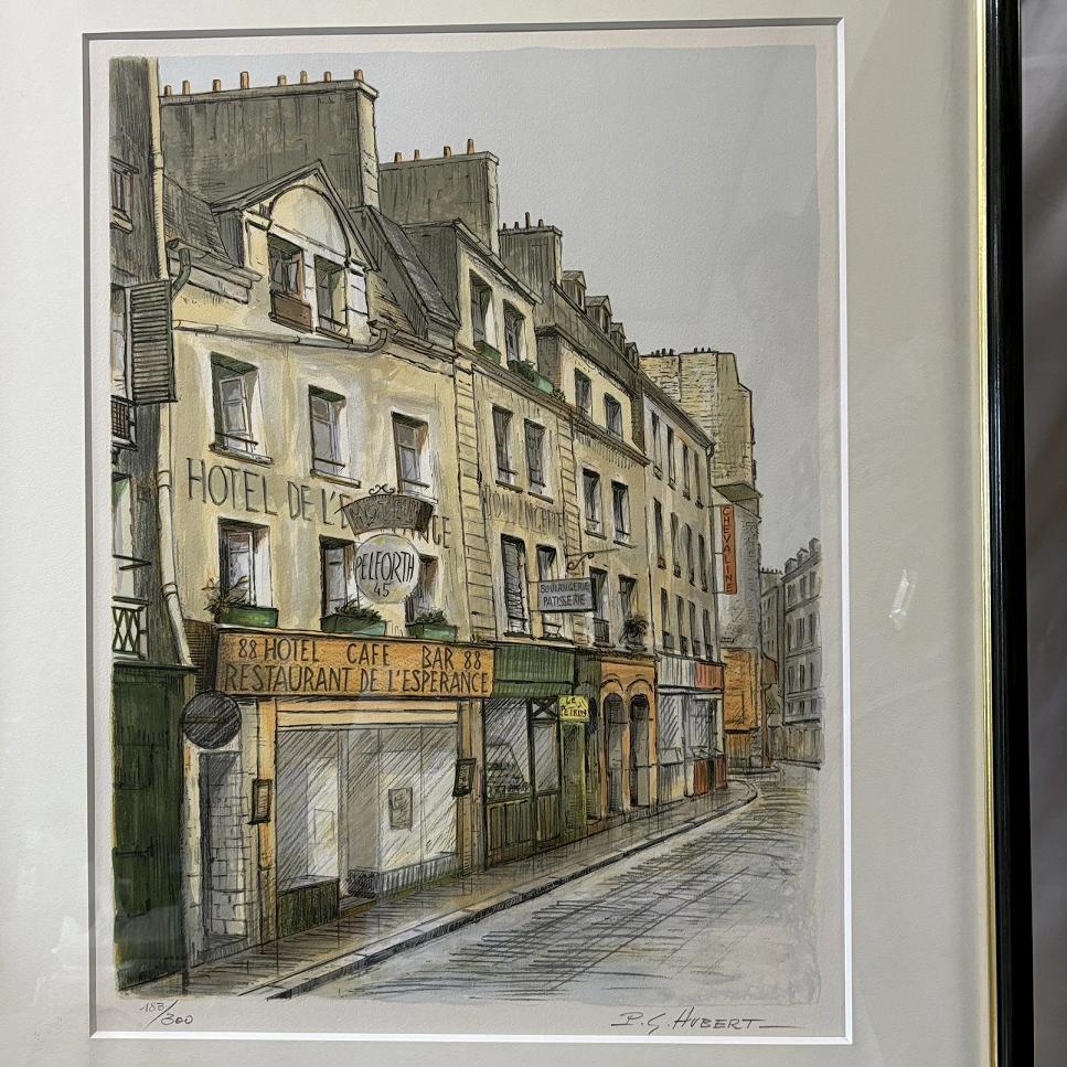 楽天市場】版画 レストラン P.G.Hubert絵画 リトグラフ ポスター