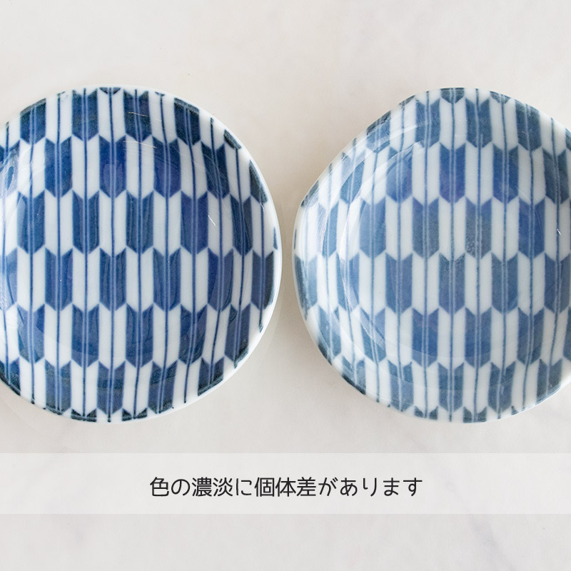 染付丸文豆皿 十客 M1345 染付丸文豆皿 十客 M1345