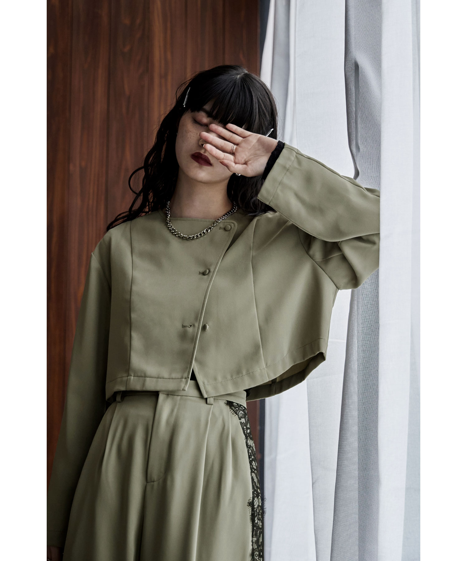 楽天市場】セットアップパンツドレス アシメデザインジャケット