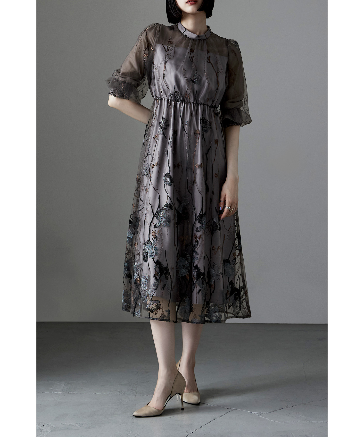 楽天市場】刺繍レースワンピース ドレス フォーマル 結婚式 二次会