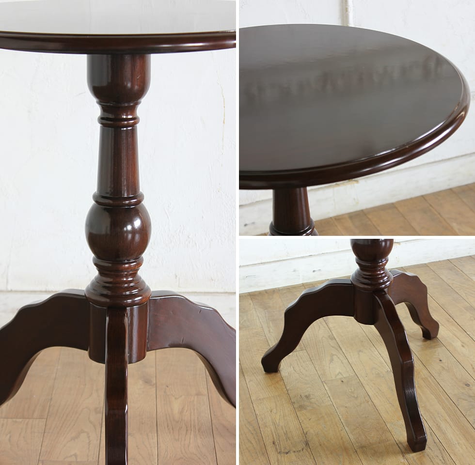 楽天市場】サイド テーブル 丸 円型 ラウンドテーブル アンティーク