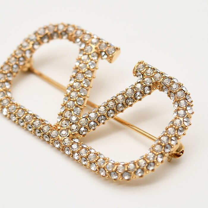 楽天市場】VALENTINO ヴァレンティノ ブローチ アクセサリー Vロゴ