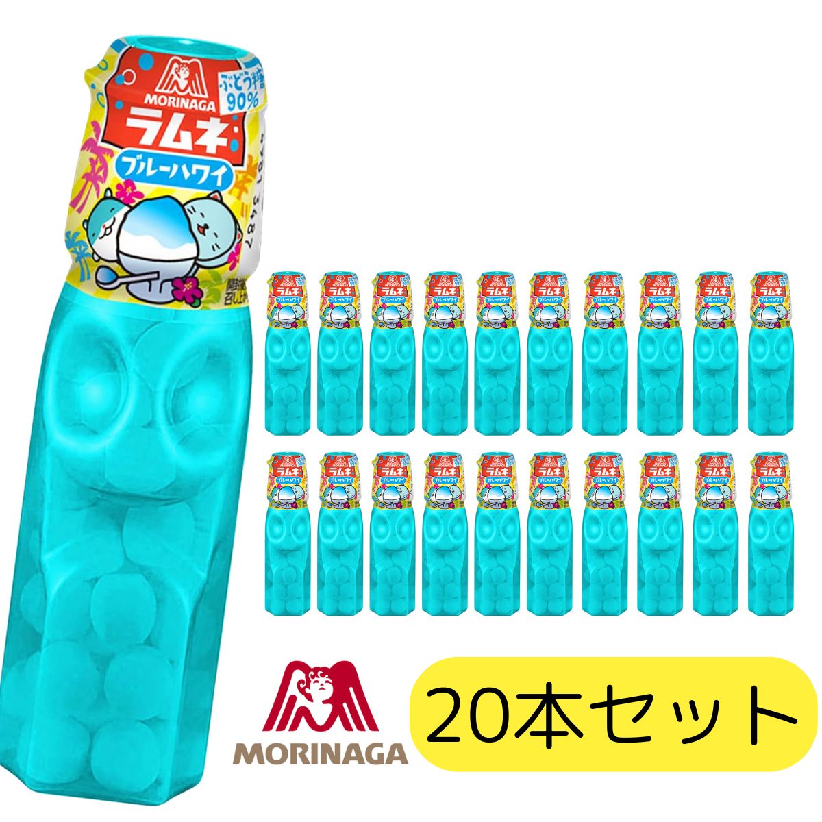 楽天市場】森永 ラムネ ブルーハワイ 20本 すっきり爽快 ブドウ糖90