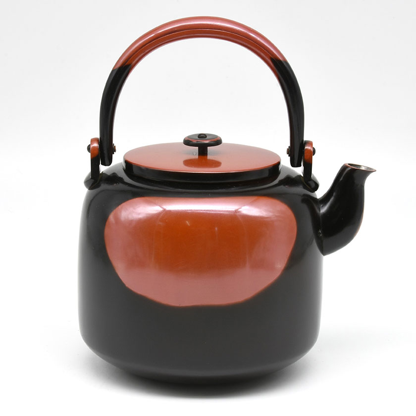 イ690 水注『山本閑浄造『腰黒水注 共箱』急須 薬缶