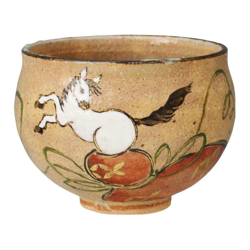 馬の絵柄の抹茶茶碗 楽天市場】馬 抹茶茶碗の通販