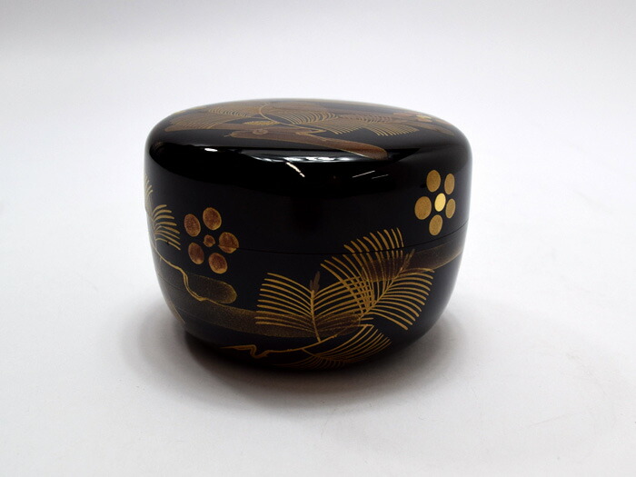 楽天市場】山中塗 平棗 松梅之蒔絵【山中漆器/茶道具/棗】 : せともの