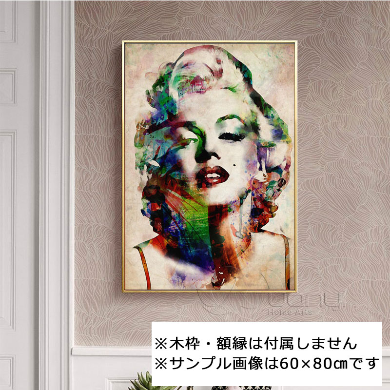 オードリー・ヘプバーン イラスト 大判 woodprint ドリーイラスト