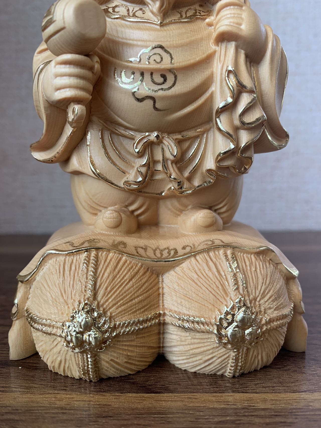 Amazon｜繁樓藝雕 七福神 大黒天 木彫り 桧木製 縁起物 玄関置物 開運