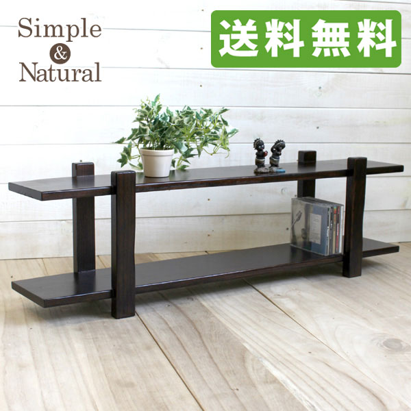 木製 ラック キャビネット 飾り棚 置物台 花台 踏み台 2段 シャビー