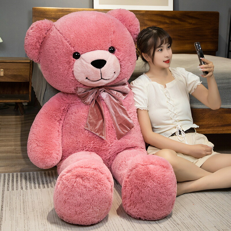 楽天市場】くま ぬいぐるみ 特大 ピンクの通販