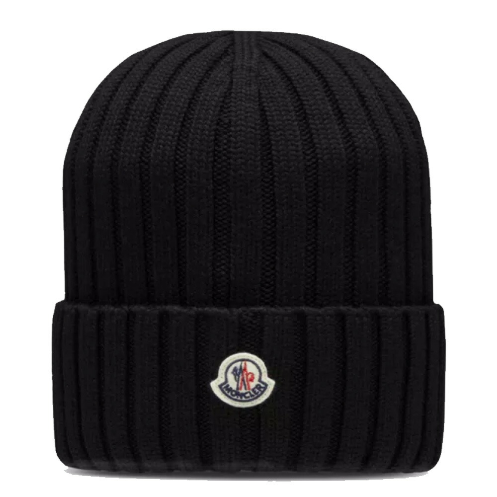 15881✨MONCLER BERRETTO ビッグロゴ ニット帽 15881✨MONCLER