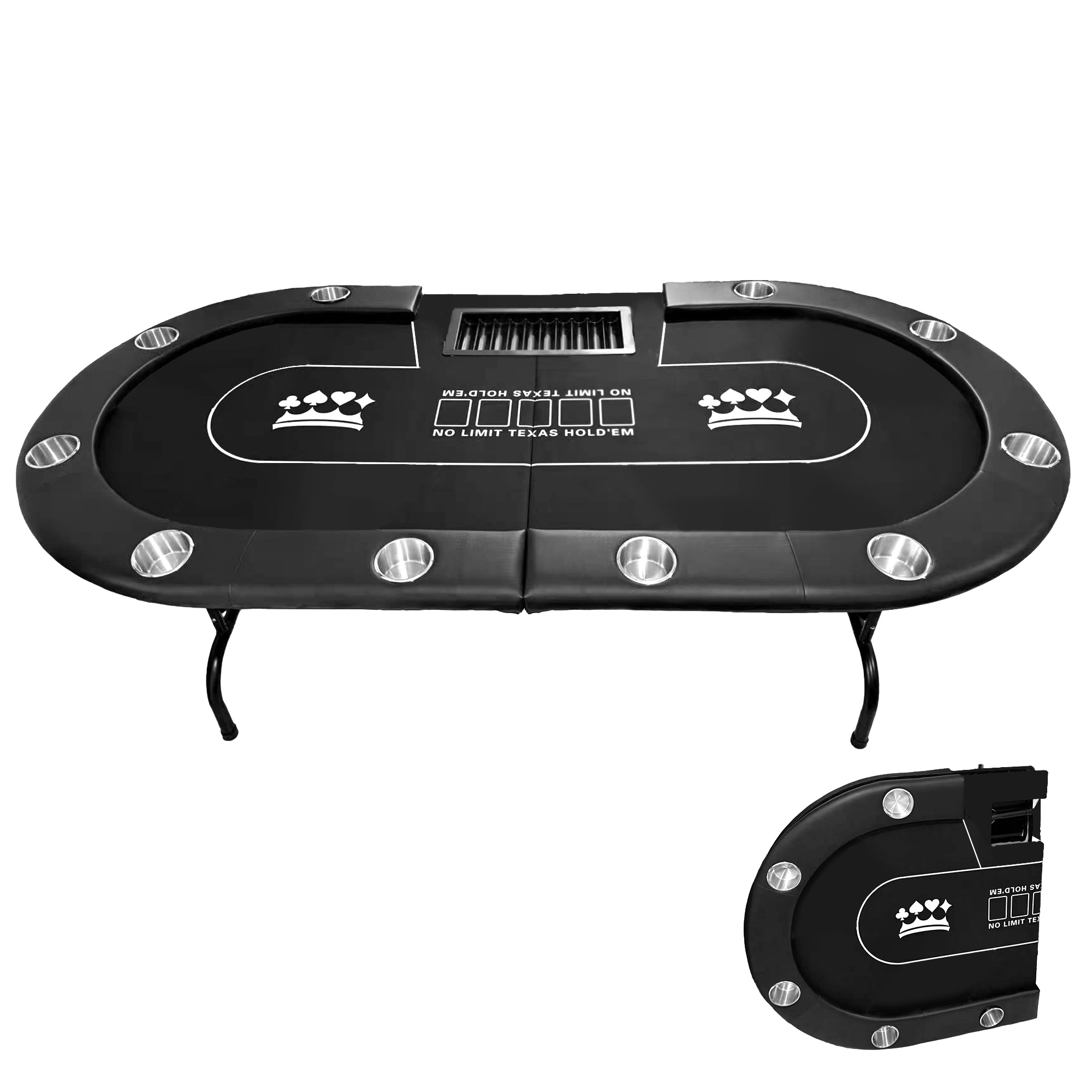 激レアWPT仕様！ポーカーテーブル10人 バカラ ブラックジャック 送料