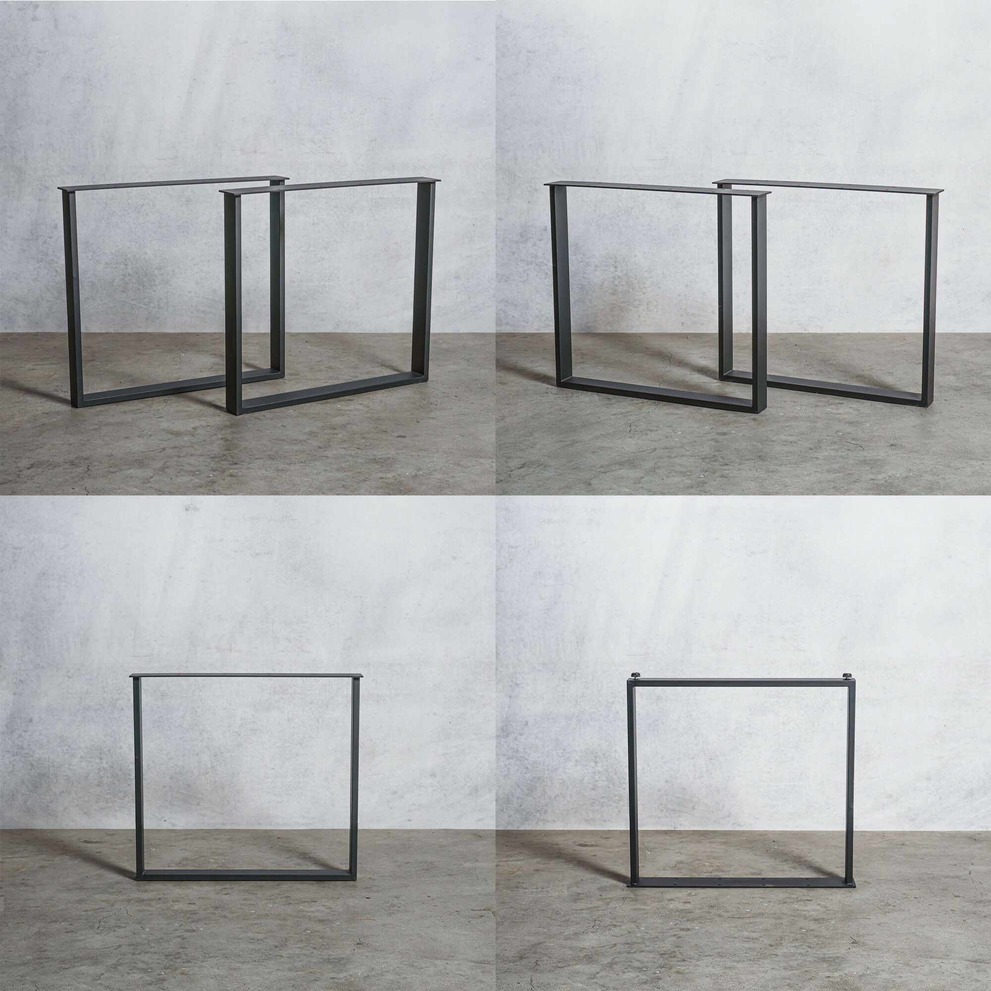 楽天市場】アイアン脚 口型 奥行74cm 高さ67cm テーブル デスク 脚 鉄