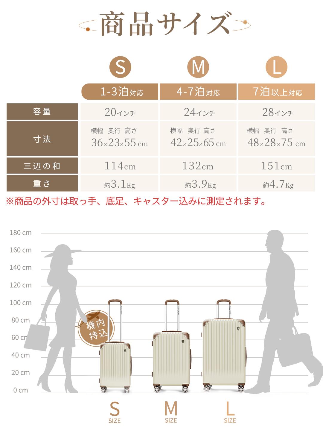 楽天市場】【New Trip】 スーツケース Mサイズ 拡張機能 軽量 静音
