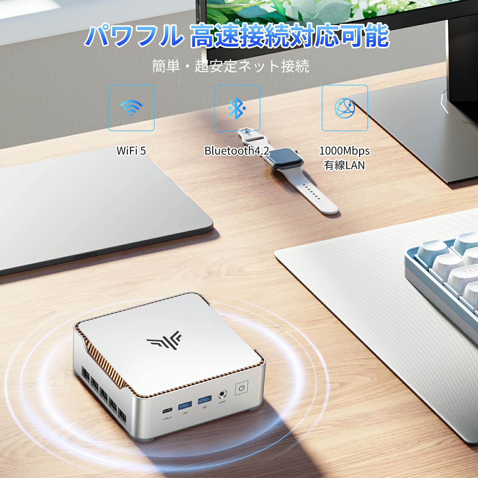 ミニPC NiPoGi E2 N150/8GB/256GB NiPoGi ミニPC N150 8GB 256GB