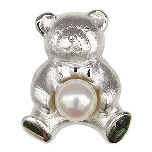 楽天市場】パール ブローチ フォーマル 真珠ブローチ クマ くま 熊