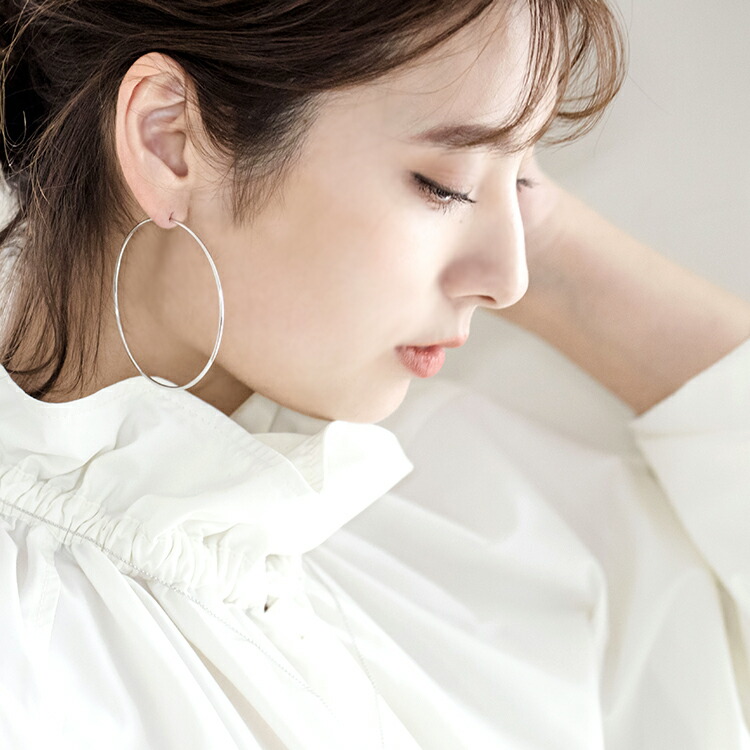 楽天市場】【在庫あり】【在庫無くなり次第、価格改定】フープ ピアス