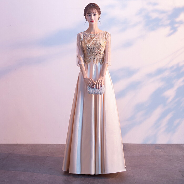 楽天市場】パーティードレス イブニングドレス 結婚式 ドレス ロング