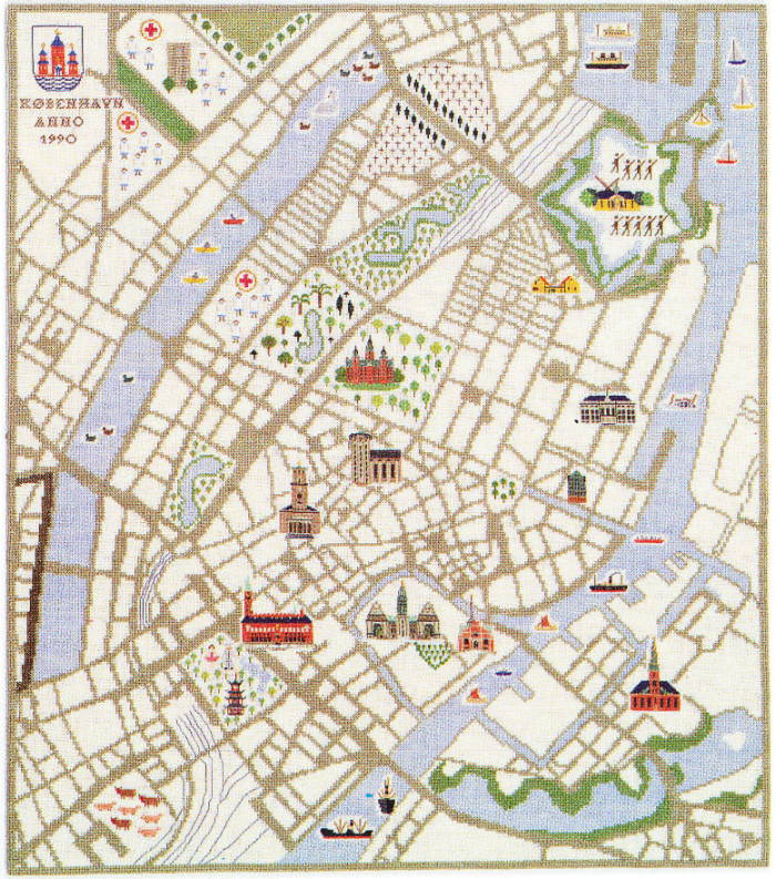 楽天市場】フレメ クロスステッチ刺繍キット コペンハーゲン地図 輸入