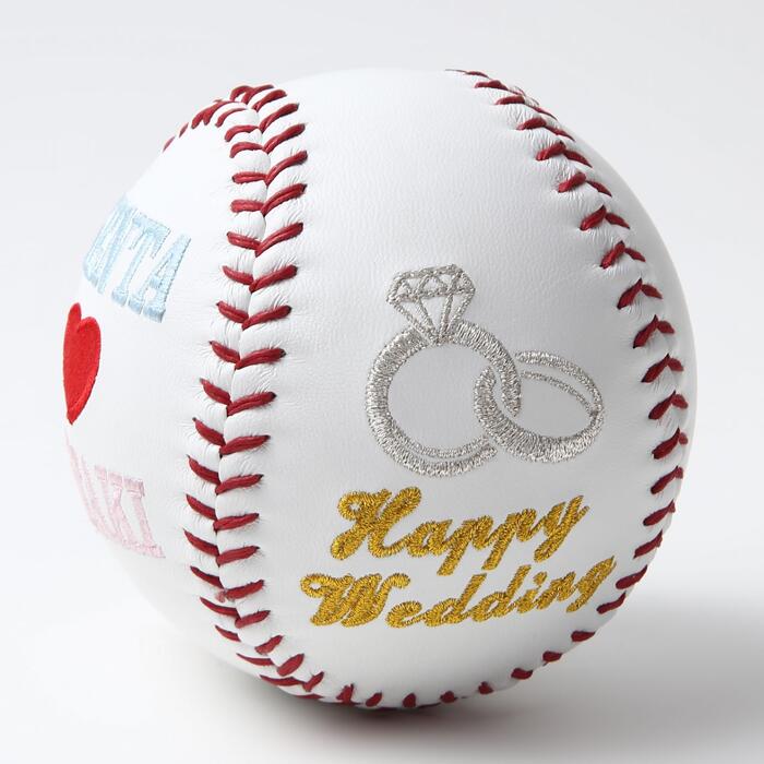 楽天市場】《送料無料》ご結婚祝いボール ソフトボールサイズ 野球