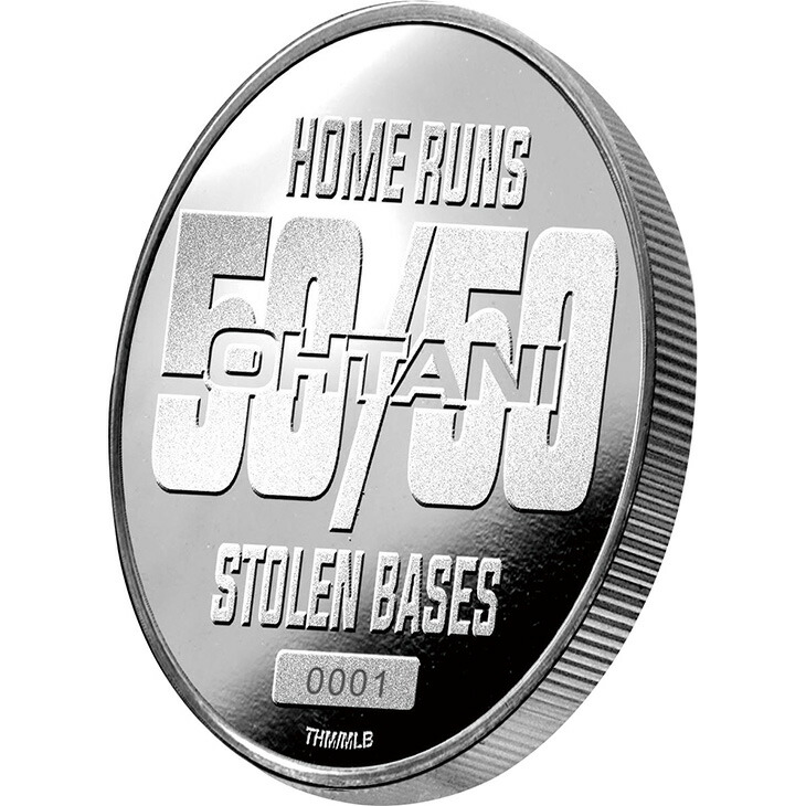 楽天市場】『大谷翔平50-50達成記念純銀メダル』 純銀 31.1g 直径39mm