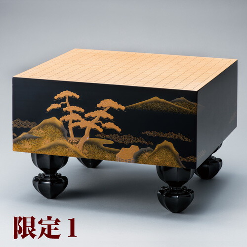 楽天市場】碁盤 柾目桧葉『 輪島塗螺鈿蒔絵碁盤 』6寸 囲碁 輪島塗