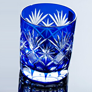 楽天市場】江戸切子 ロックグラス 星切子 切子グラス 田島硝子 ルリ