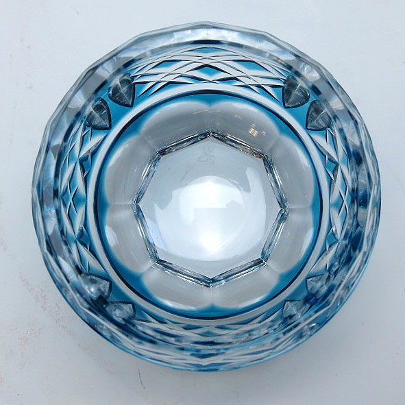 希少❗️薩摩切子 阪本光男 作 ぐい呑 切子グラス 希少❗️薩摩切子