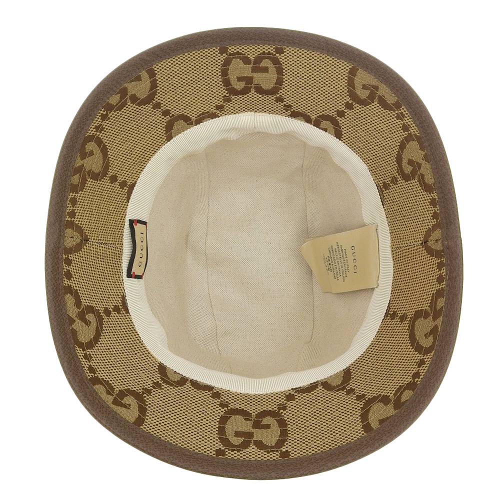 新品タグ、ケース付き GUCCI KIDS HAT GGキャンバス 子供用 帽子