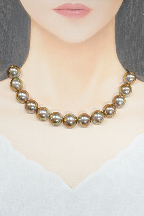 楽天市場】タサキ 田崎真珠 マベパール ネックレス 14.0mm-16.9mm