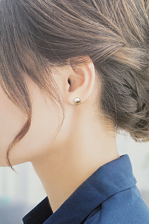 楽天市場】ミキモト アコヤパール ピアス 8.2mm K18WG 一粒パール