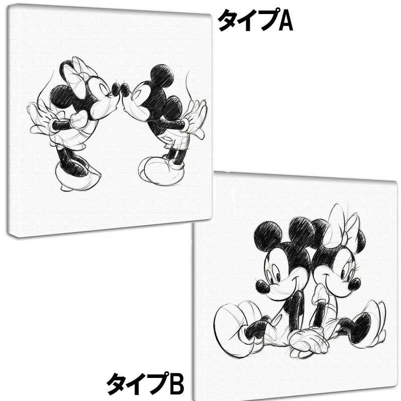 楽天市場】ミッキー&ミニーのファブリックパネル【壁かけ インテリア