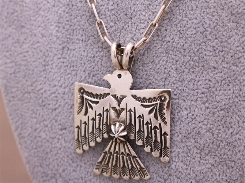 インディアンジュエリー ペンダントトップ サンダーバード シルバー