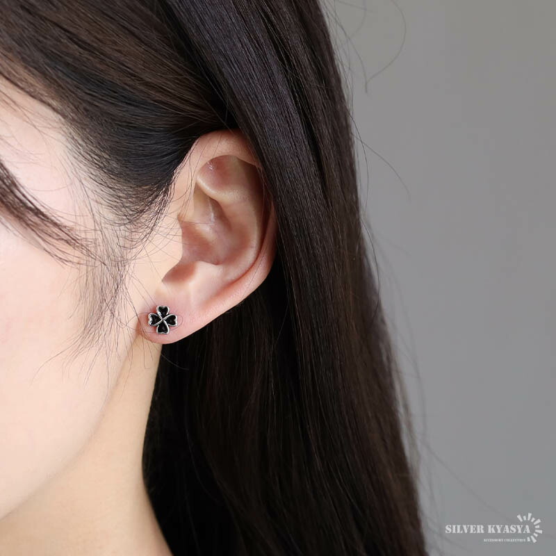 楽天市場】シルバー925 クローバーピアス レディース 可愛い スタッド
