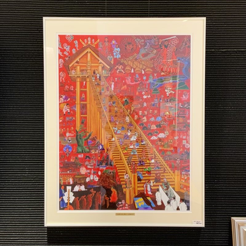 楽天市場】油絵複製画 出雲大社に集ふ | 斎藤吾朗 油絵 複製画 出雲