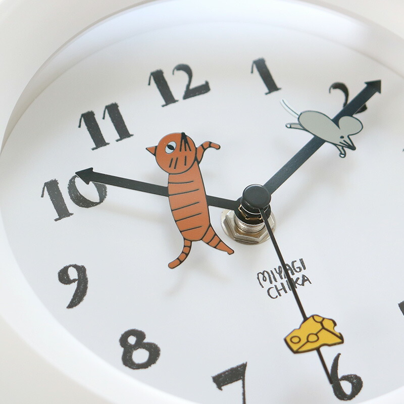 楽天市場】壁掛け時計 置き時計 山鳩舎 2wayクロック みやぎちか 音が