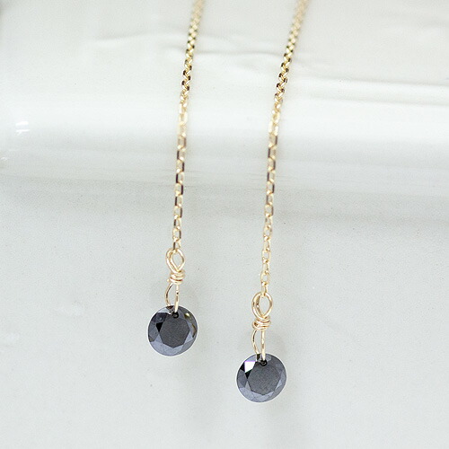 楽天市場】ブラックダイヤモンド レーザーホール アメリカンピアス 穴