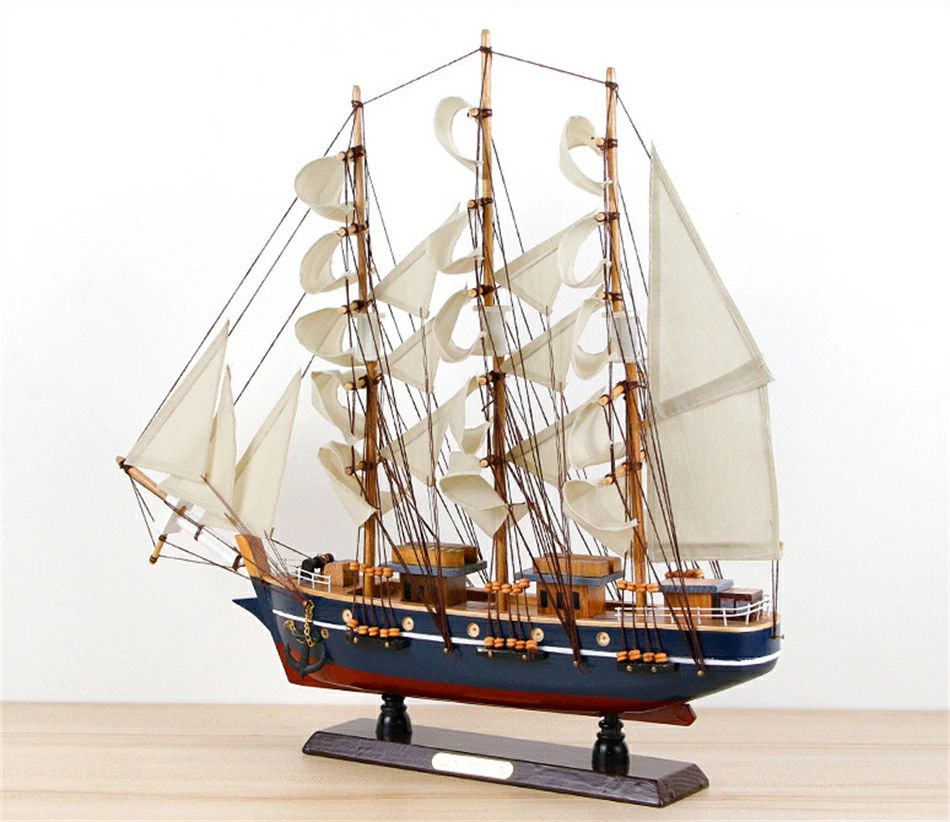 木製北前船帆付き インテリア用