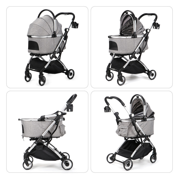 楽天市場】SKISOPGO 4輪ペットカート 分離型 対面式 ペットキャリー 犬