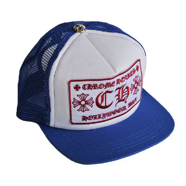 楽天市場】クロムハーツ トラッカーキャップ CHパッチ 青／白 : SKYTREK
