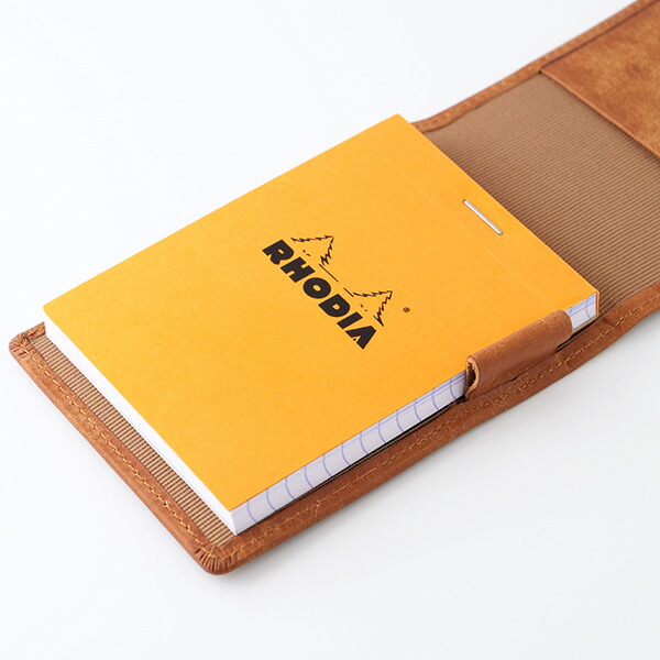 楽天市場】PB RHODIAメモカバーNo.11 本革 イタリアンレザー メモ帳