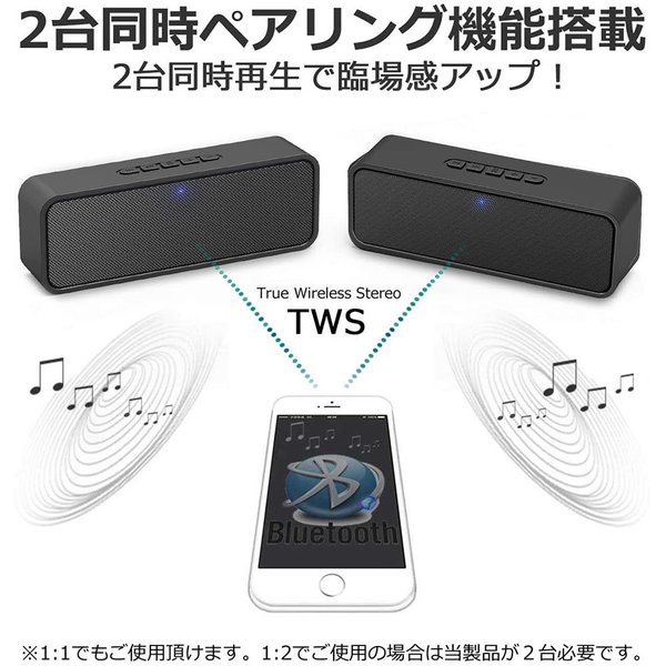 楽天市場】即納 無線 ワイヤレス スピーカー Bluetooth ブラック Micro