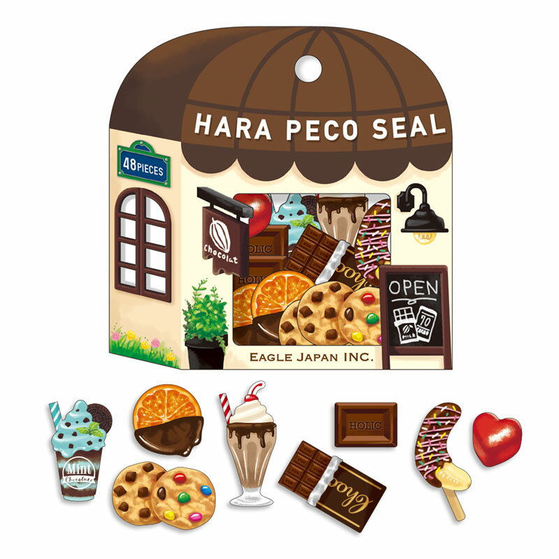 楽天市場】シール フレークシール HARAPECO はらぺこ イーグルジャパン